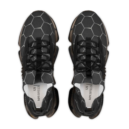 Hex-Pattern Mesh Sneakers – Lightweight Men's Athletic Shoes