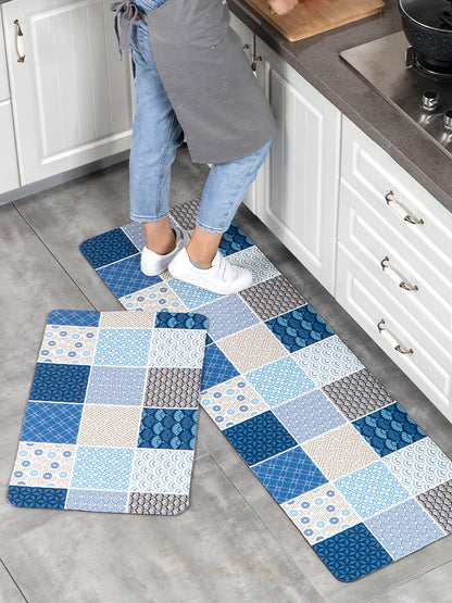 Kitchen Floor Mat | Geometric Leather Runner | 40x60cm & 40x120cm