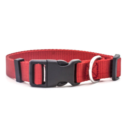 Soft Nylon Pet Collar – Adjustable with Neoprene Lining | Dogs & Cats | 7 Colours