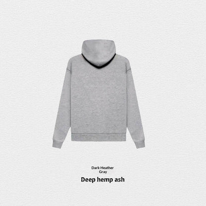 Women's Fleece-Lined Cotton Hoodie | Solid Colour Pullover Sweatshirt
