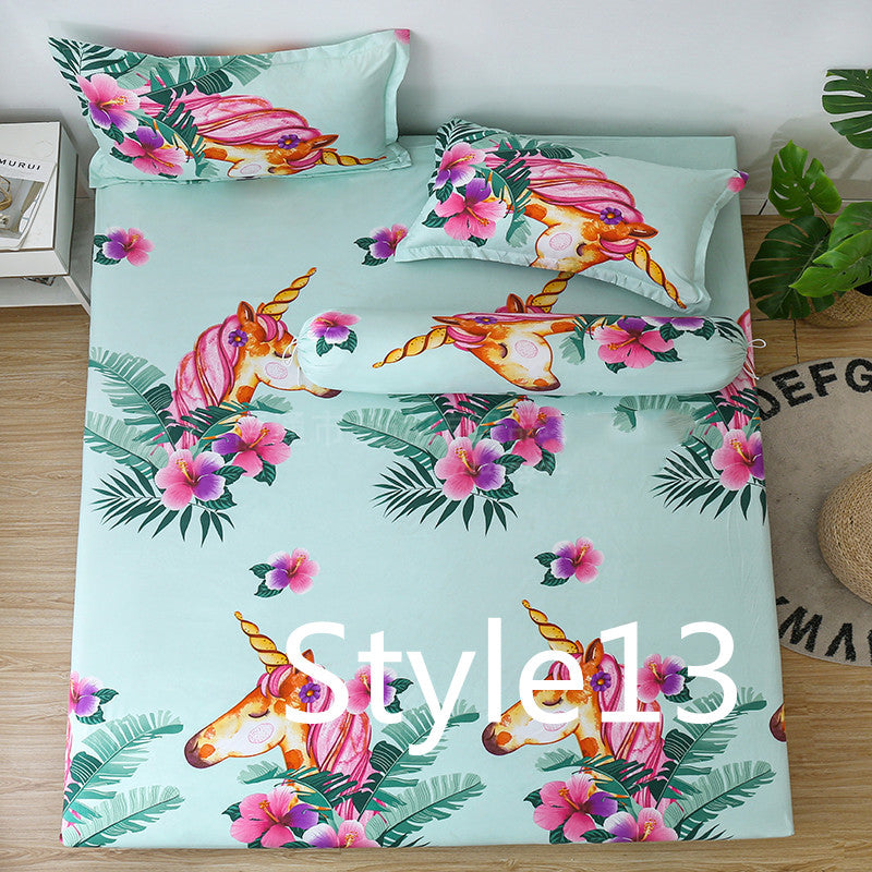 Cartoon Print Fitted Sheet & Pillowcase | Multiple Sizes & Designs