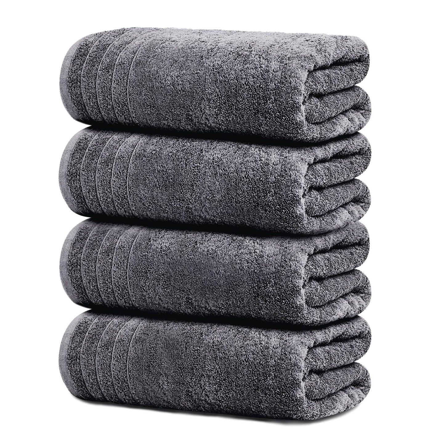 Cotton Jacquard Towel | Soft & Absorbent | 3 Sizes | White, Dark & Light Gray