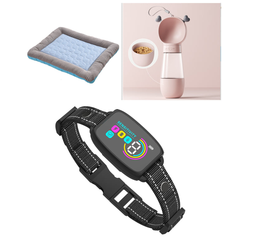 Smart AI Bark Control Collar | 4-Mode Rechargeable Anti-Bark Collar LCD IP67