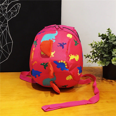 Kids' Dinosaur Cartoon Mini Backpack – Fun Anime Print School Bag
