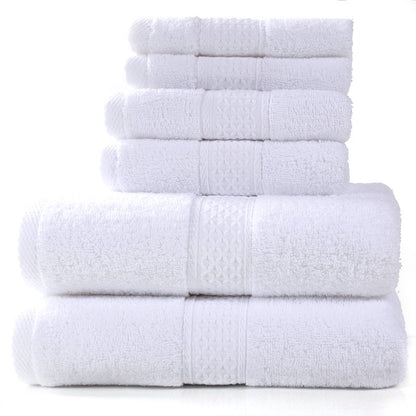 Pure Cotton 6-Piece Towel Set | Bath, Hand & Face Cloths