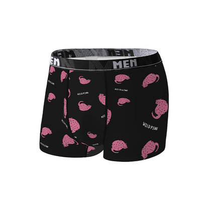 Men's Polyester Boxer Briefs – Mid-Waist Underwear Multiple Styles