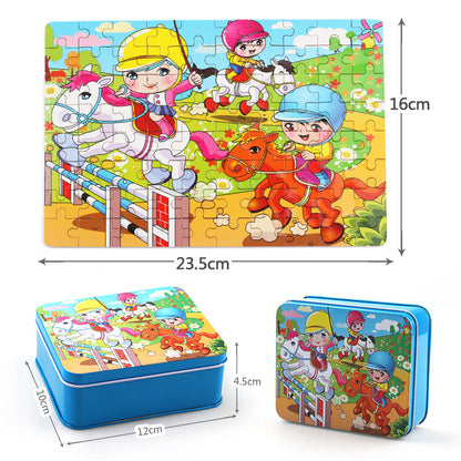 Children's Wooden Jigsaw Puzzle 21 Designs Ages 3+ - JParker Collections
