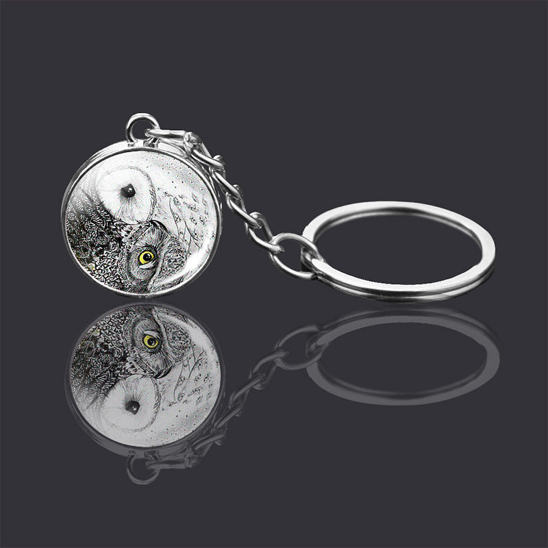 Animal Glass Ball Keychain | Double-Sided Design | 23 Animals