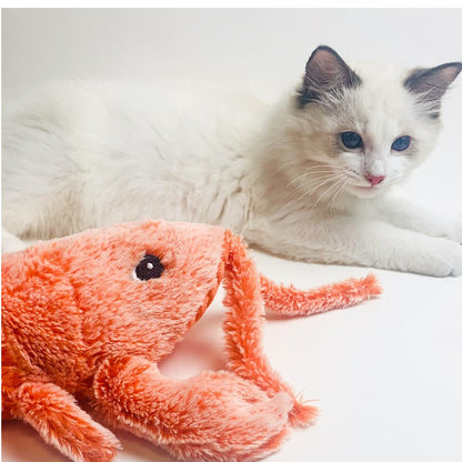 Electric Jumping Shrimp Cat Toy | USB Rechargeable Motion-Activated Plush