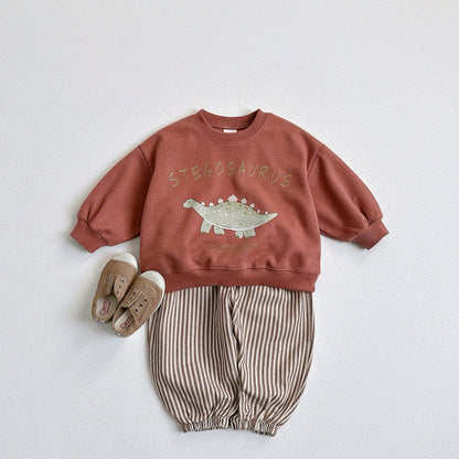 Children's Cartoon Dinosaur Sweatshirt | Boys & Girls Top