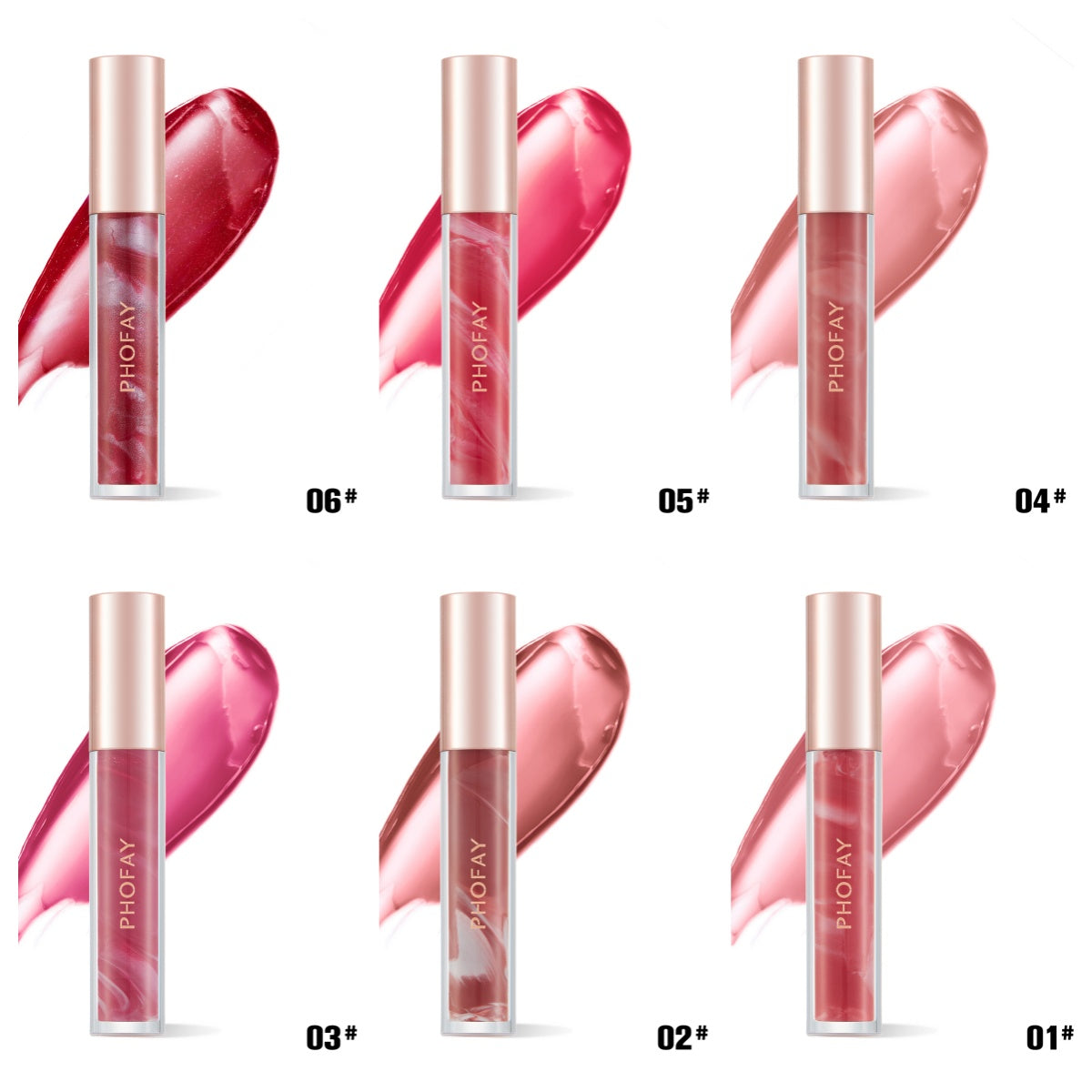 Rose Blooming Hydrating Lip Gloss | 6 Shades | Moisturising