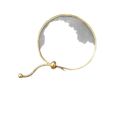 Women's Adjustable Flower Anklet – Minimalist Alloy Bead Ankle Bracelet
