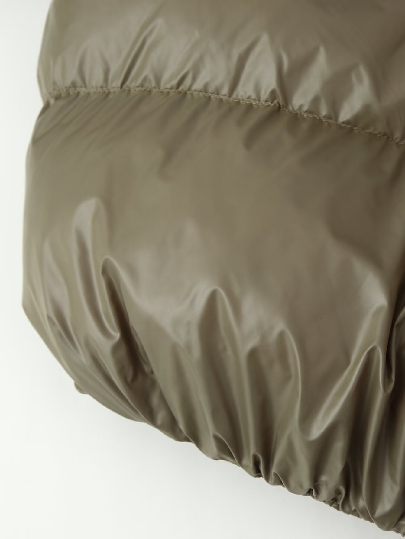 Women's Olive Green Quilted Padded Jacket - Button Front