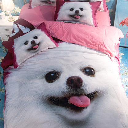 Cartoon & Anime Print 4-Piece Bedding Set – 7 Designs, 3 Sizes