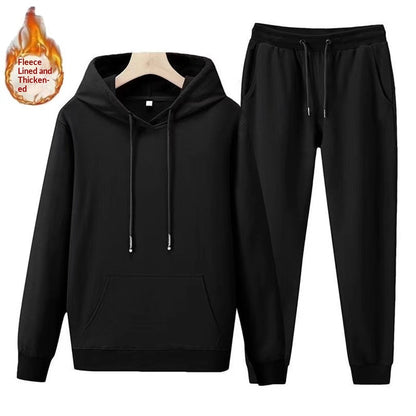 Men's Fleece-Lined Hoodie | Winter Zip-Up Sweatshirt | M to 5XL