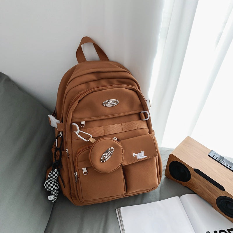 Unisex College Backpack – 36–55L Waterproof Nylon Laptop Bag