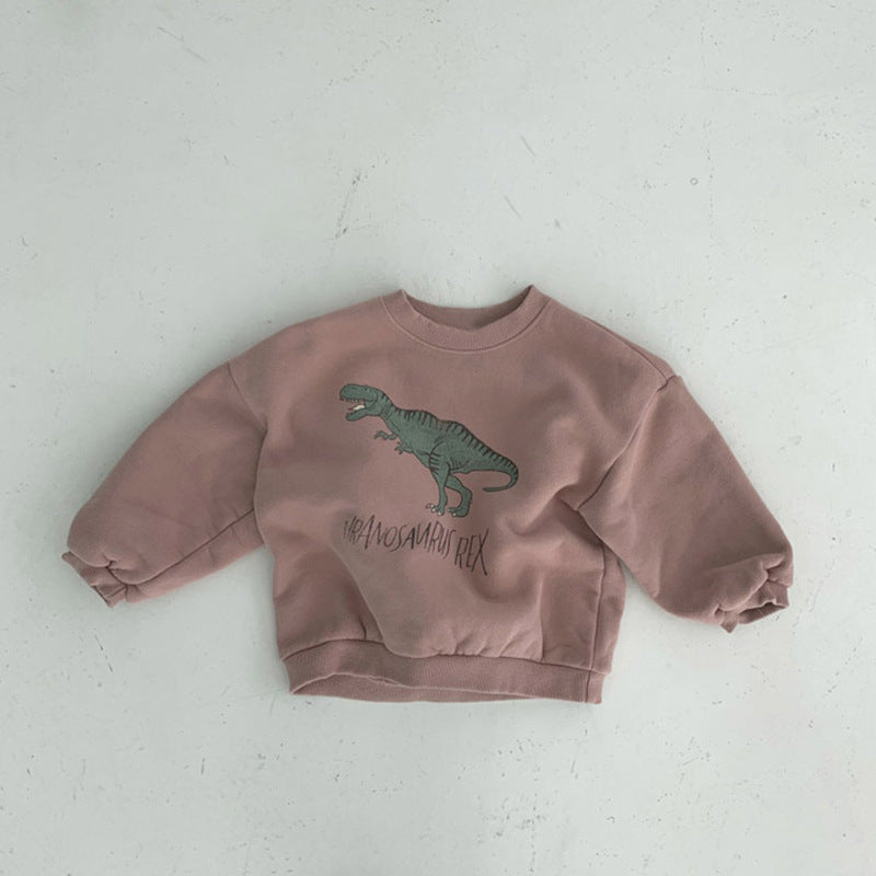 Children's Plush Fleece Cartoon Pullover Sweatshirt | Toddler Winter Top