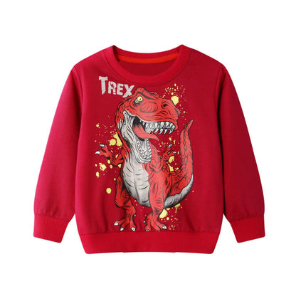 Children's Dinosaur Print Sweatshirt | Cotton Kids Top 90–140cm