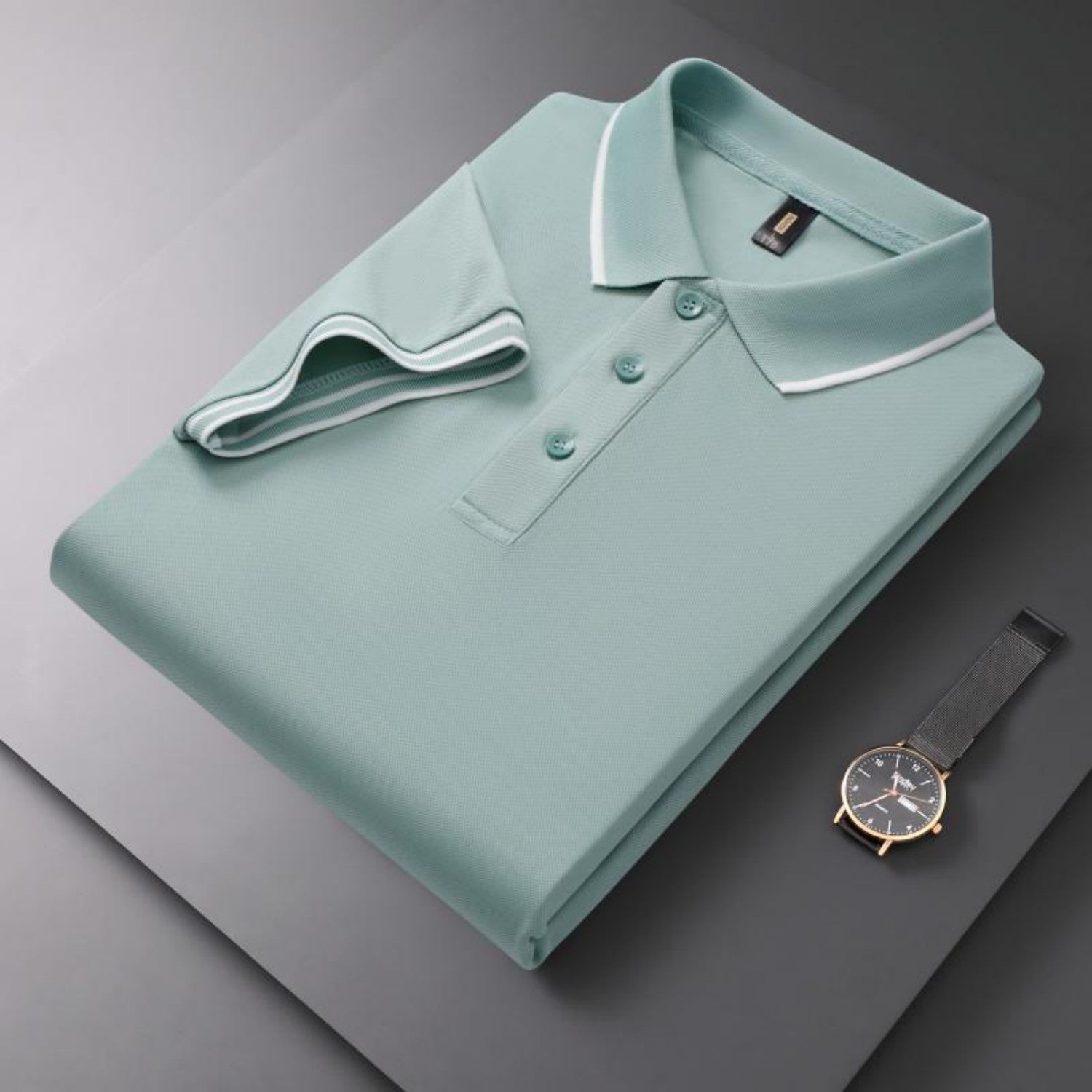 Men's Ice Silk Lapel Short Sleeve Shirt | Utility Style