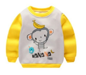 Children's Cartoon Print Sweatshirt | 10 Designs | Kids Top