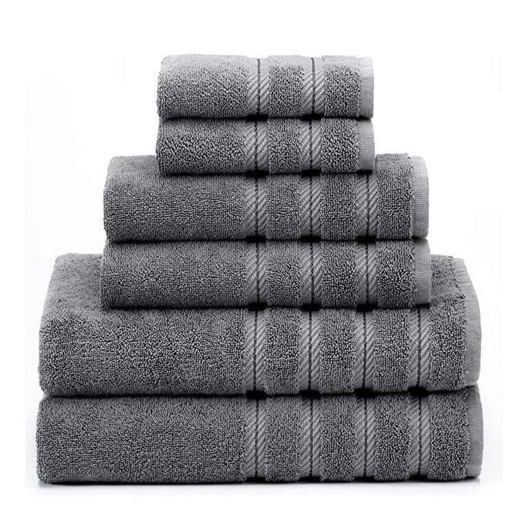 Long Staple Cotton Towel Set – Absorbent 3-Piece Bath Towel Bundle