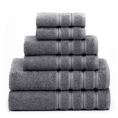 Long Staple Cotton Towel Set – Absorbent 3-Piece Bath Towel Bundle