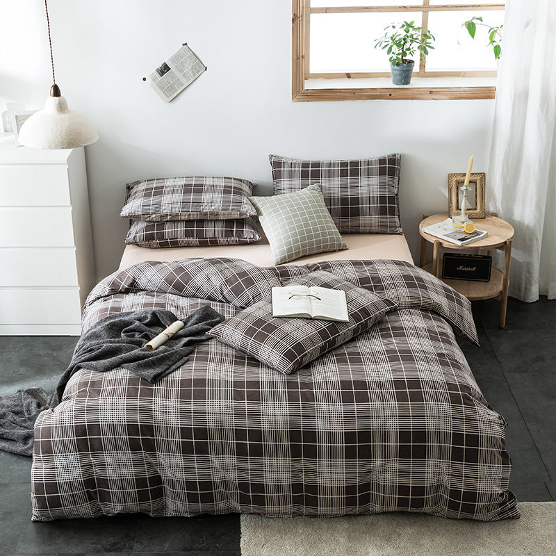 Geometric Quilted Cotton Bedding Set 4 Piece | 15 Designs