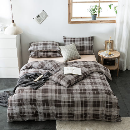 Geometric Quilted Cotton Bedding Set 4 Piece | 15 Designs