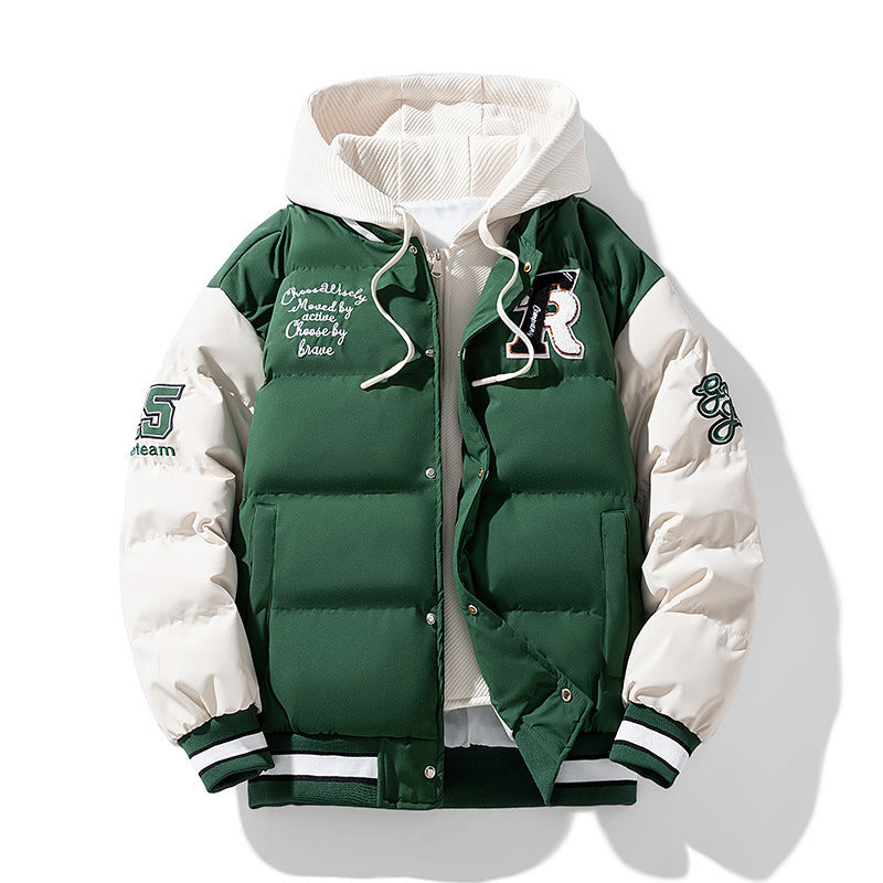 Men's Slim Fit Padded Winter Jacket | M–4XL | Black, Caramel, Green