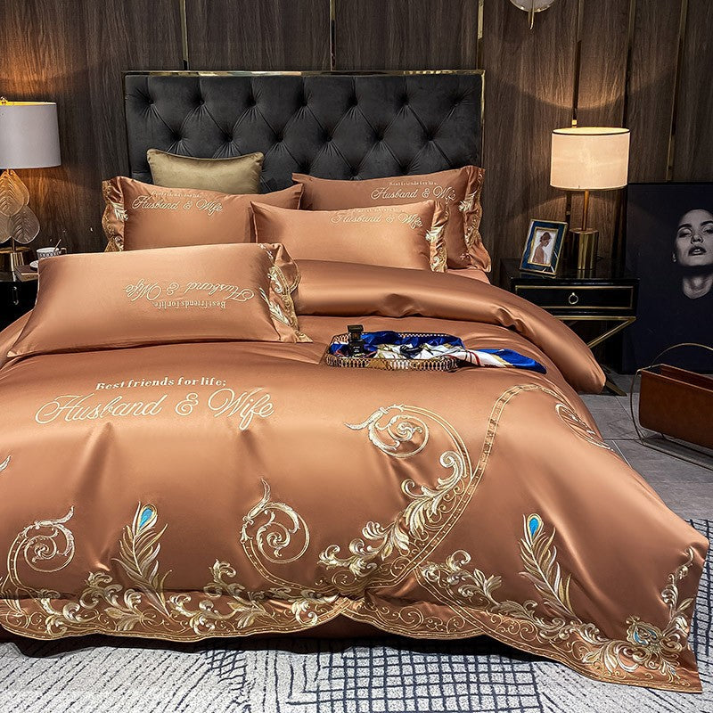 Cotton Jacquard Bedding Set | 4 Piece | 14 Colours
