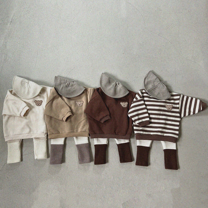 Baby & Toddler Velvet Pullover Sweatshirt | Warm Round Neck Top