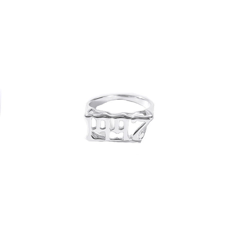 Unisex Birth Year Date Ring – Stainless Steel, Gold, Platinum & Rose Gold