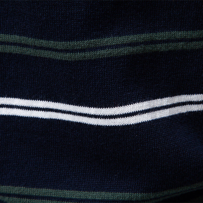 Men's Pure Cotton Jacquard Knit T-Shirt | Short Sleeve