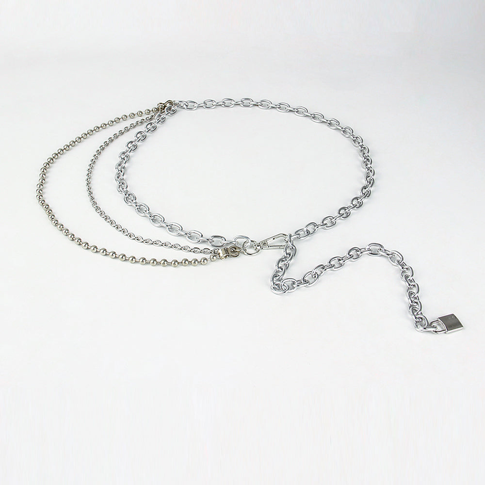 Women's Multilayer Waist Chain – Hip Hop Punk Body Jewellery, Gold & Silver