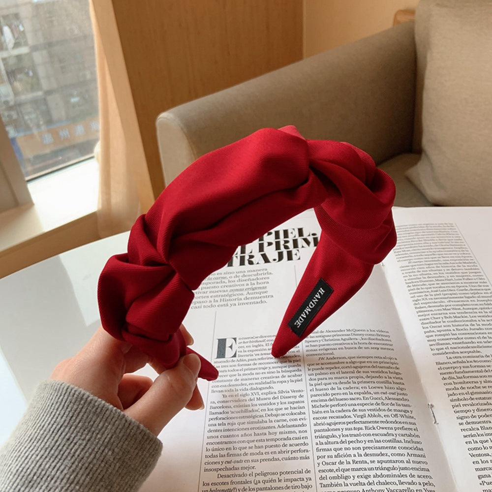 Women's Retro Fabric Hair Scrunchie – 10 Colours
