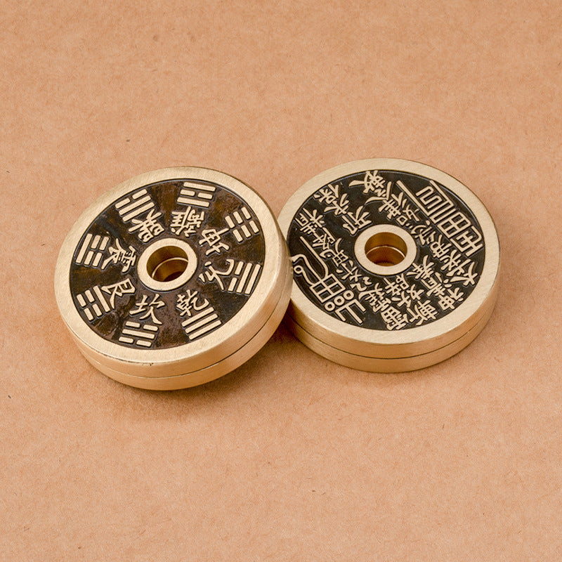 Pure Brass Snap Coin Fidget Toy | Premium EDC Pocket Desk Toy