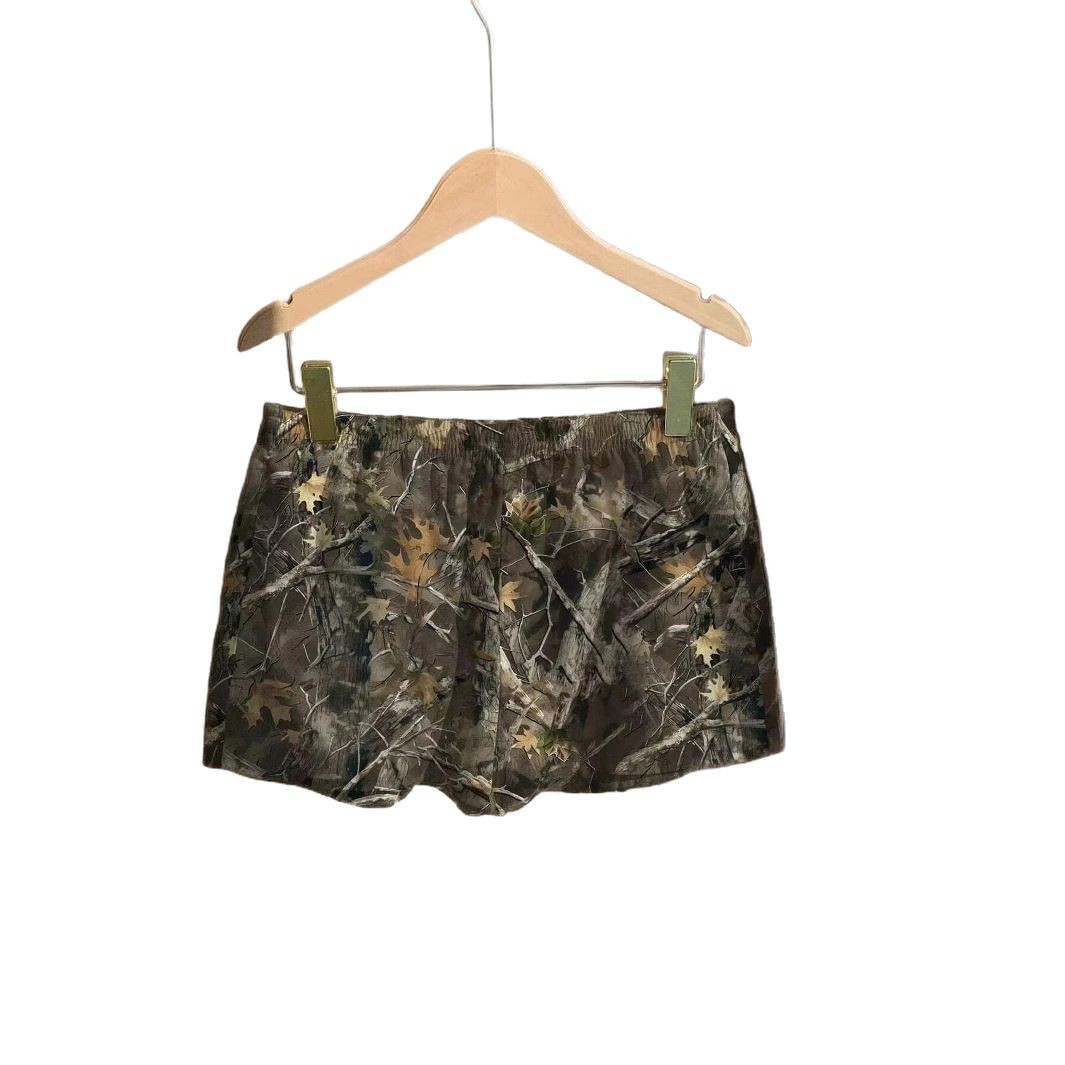 Women's Loose Casual Drawstring Camouflage Print Shorts