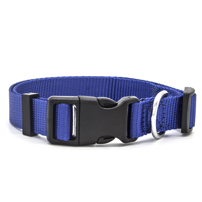 Soft Nylon Pet Collar – Adjustable with Neoprene Lining | Dogs & Cats | 7 Colours
