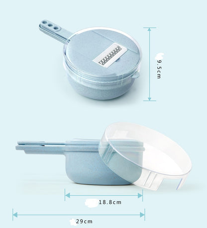 8-in-1 Mandoline Slicer Set — Multi-Blade Vegetable Slicer, Grater & Cutter with Container