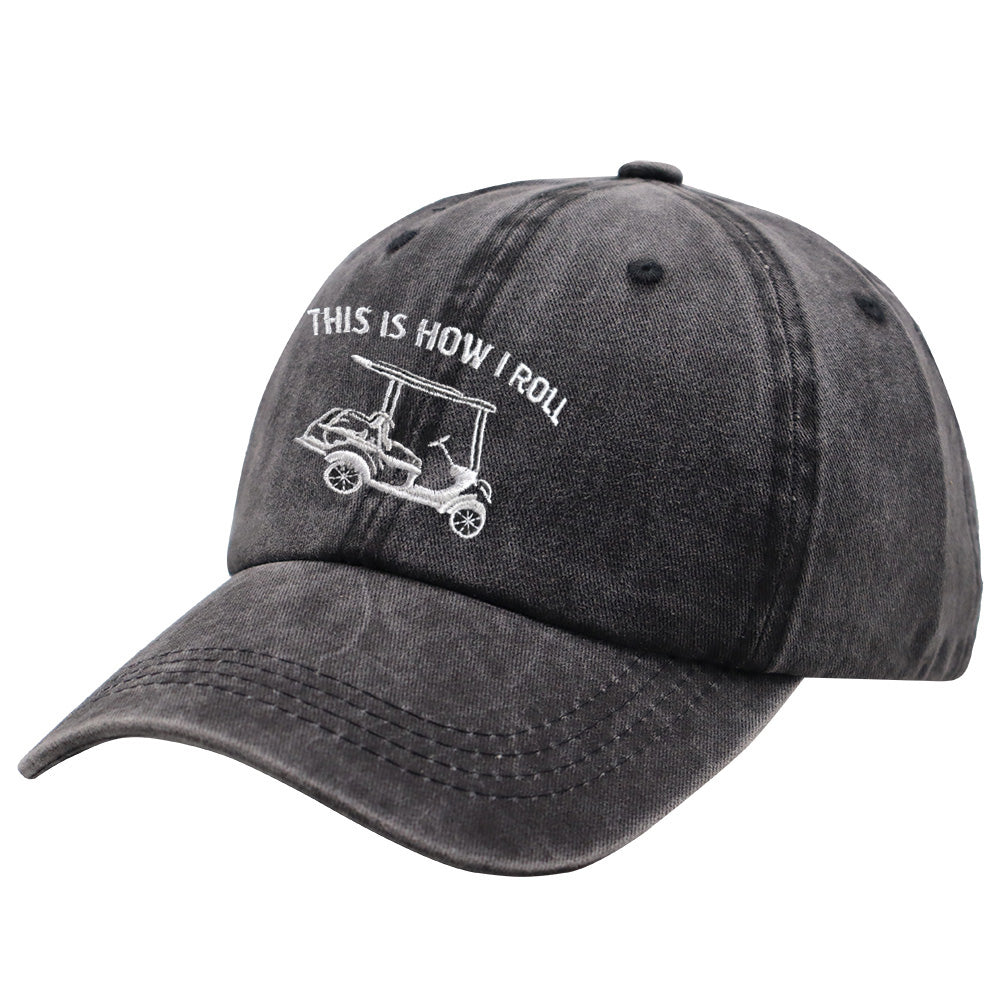 This Is How I Roll Golf Cart Baseball Cap | Funny Adjustable Unisex Hat