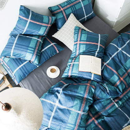 Geometric Quilted Cotton Bedding Set 4 Piece | 15 Designs