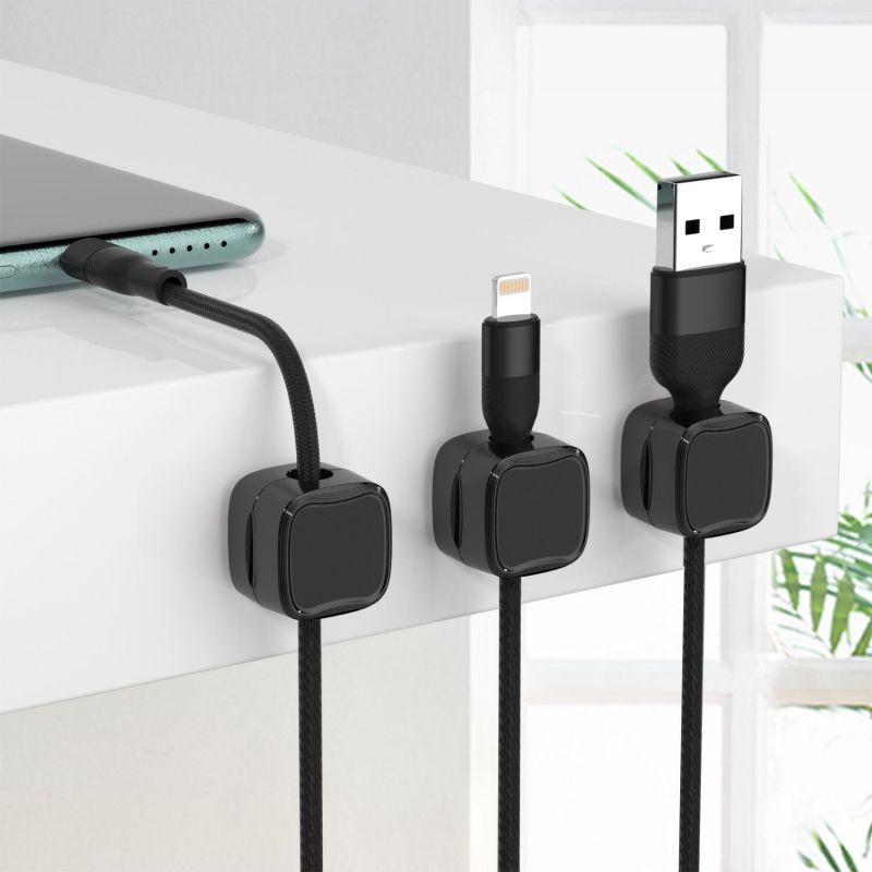 Magnetic Under-Desk Cable Management Clips