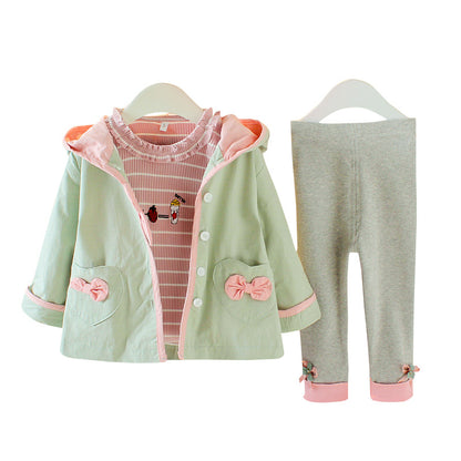 Baby & Toddler Cartoon Three-Piece Set | Long Sleeve