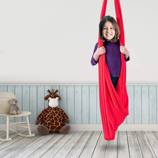 Kids Elastic Nylon Swing Hammock – Indoor & Outdoor Sensory Therapy Seat 100x280cm & 150x280cm