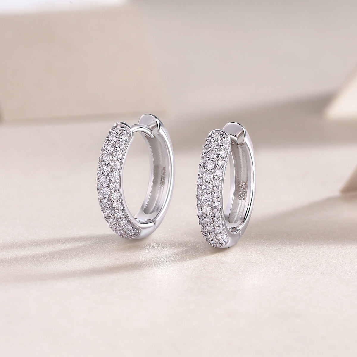 Moissanite 925 Sterling Silver Stud Earrings | Gold, Platinum & Rose Gold | GRA Certified