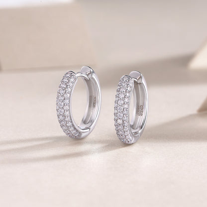 Moissanite 925 Sterling Silver Stud Earrings | Gold, Platinum & Rose Gold | GRA Certified