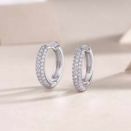 Moissanite 925 Sterling Silver Stud Earrings | Gold, Platinum & Rose Gold | GRA Certified