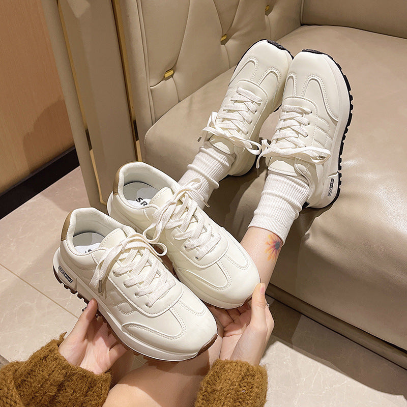 Women's Casual Lace-Up Platform Shoes | Height Increasing | EU 35-41