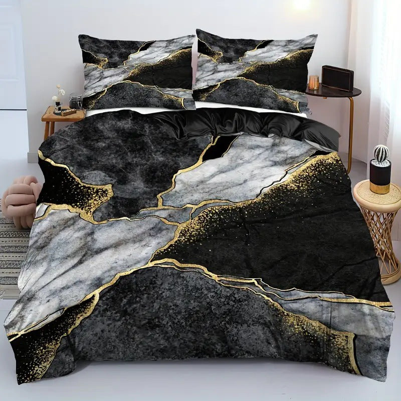 European Landscape Print Bedding Set | Multiple Sizes & Designs