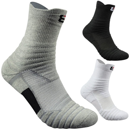 Unisex Cotton Socks Short & Mid Tube – Black White Grey Multi-Pack